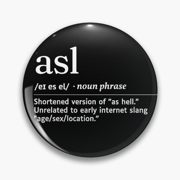 Item preview, Asl Gen Z Slang Funny Urban Dictionary Meaning designed and sold by SpeakSarcasm.