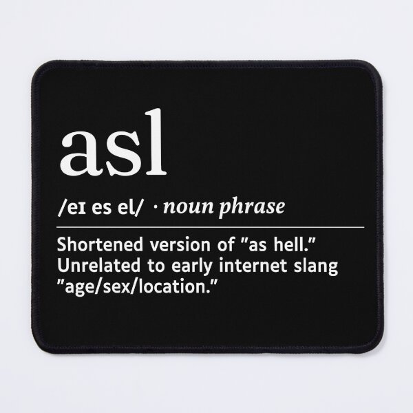 Item preview, Asl Gen Z Slang Funny Urban Dictionary Meaning designed and sold by SpeakSarcasm.