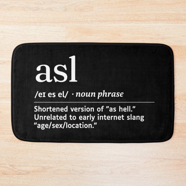 Item preview, Asl Gen Z Slang Funny Urban Dictionary Meaning designed and sold by SpeakSarcasm.