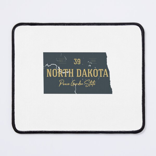Item preview, American state map. North Dakota. Peace Garden State designed and sold by dk-design85.