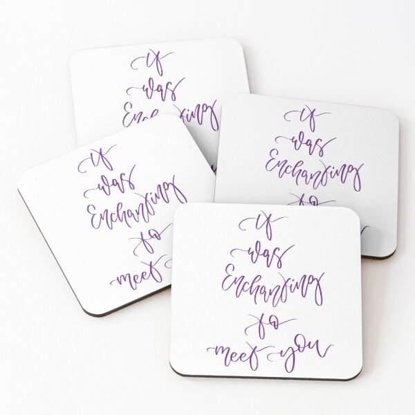 Item preview, Taylor Swift Enchanted “It Was Enchanting To Meet You” Calligraphy  designed and sold by Ayberk Ülgen.