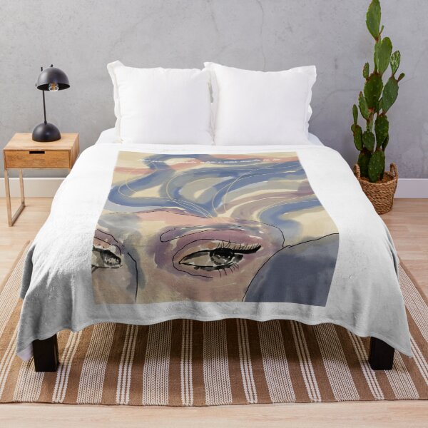 Item preview, Empowering Female Face Design: Watercolor Art in Pastel Shades with Inspirational Quote designed and sold by Art-shia.