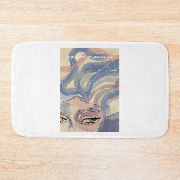 Item preview, Empowering Female Face Design: Watercolor Art in Pastel Shades with Inspirational Quote designed and sold by Art-shia.