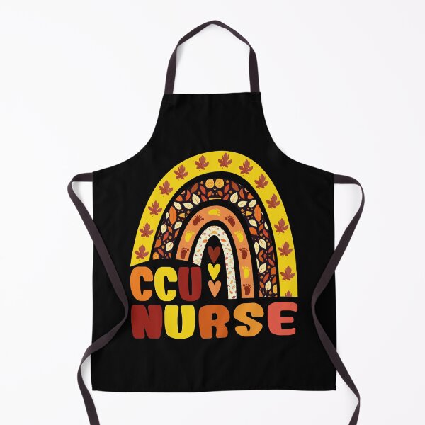 Item preview, CCU Nurse Rainbow Autumn Critical Care Unit Nurse Maple Leaf Fall Vibes designed and sold by Stick-Artistry.