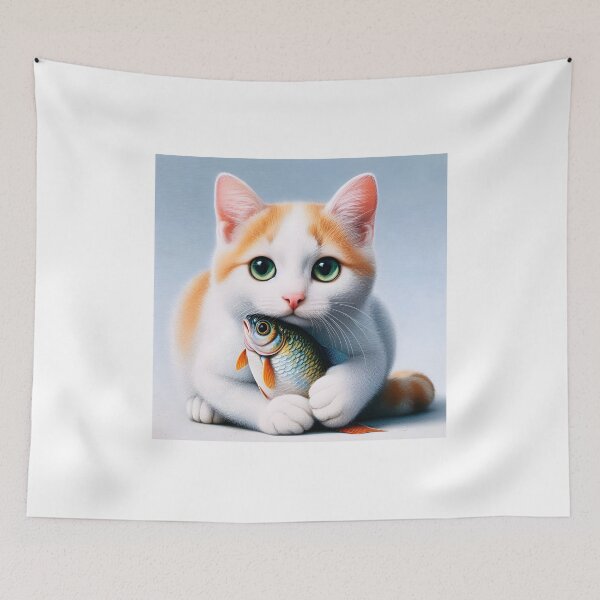Item preview, Cat and fish.#30 designed and sold by ponggun.