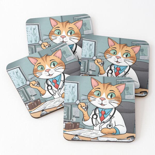 Item preview, doctor cat  designed and sold by pig2u.