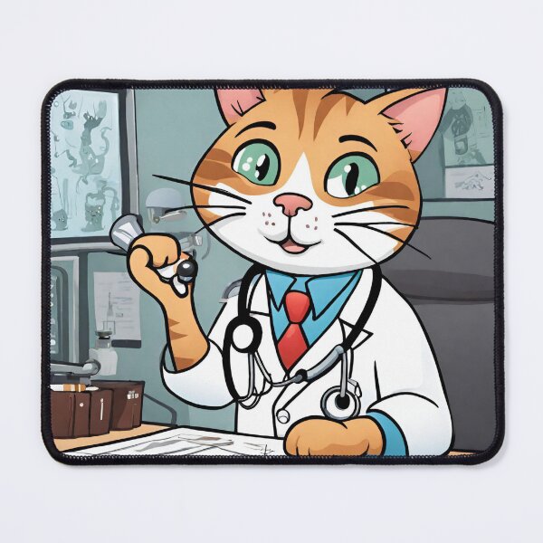 Item preview, doctor cat designed and sold by pig2u.