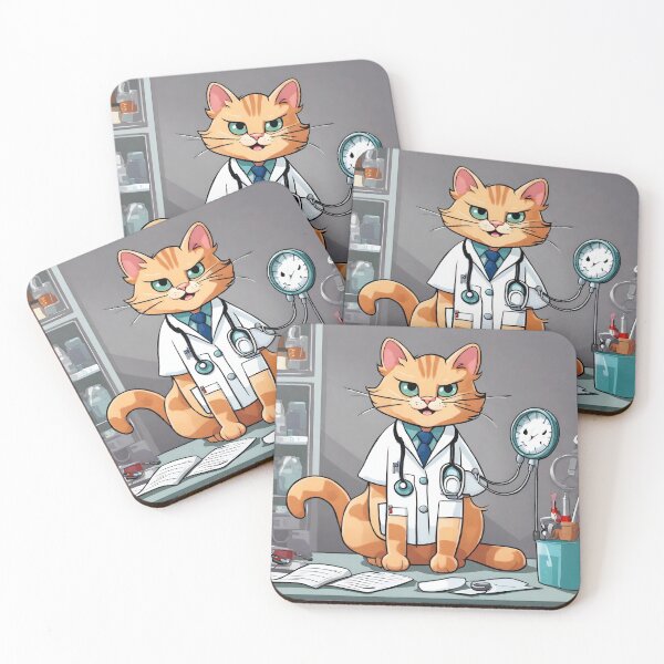 Item preview, doctor cat  designed and sold by pig2u.