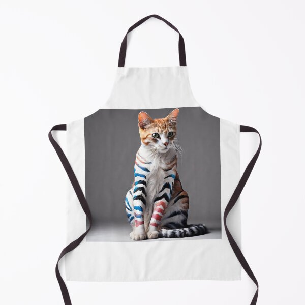 Item preview, cat colorfiul bodypaint designed and sold by pig2u.