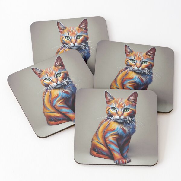 Item preview, cat colorfiul bodypaint designed and sold by pig2u.