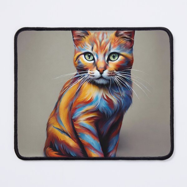Item preview, cat colorfiul bodypaint designed and sold by pig2u.