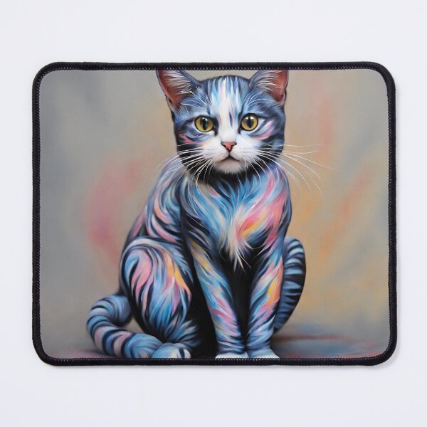 Item preview, cat colorfiul bodypaint designed and sold by pig2u.