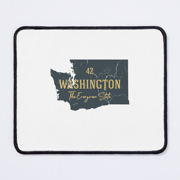 Item preview, American state map. Washington. The Evergreen State designed and sold by dk-design85.