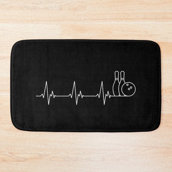 Artikelvorschau, Bowling Heartbeat EKG Pulse Line einfaches Umrissdesign für Bowling-Team entworfen und verkauft von venomousvector.
