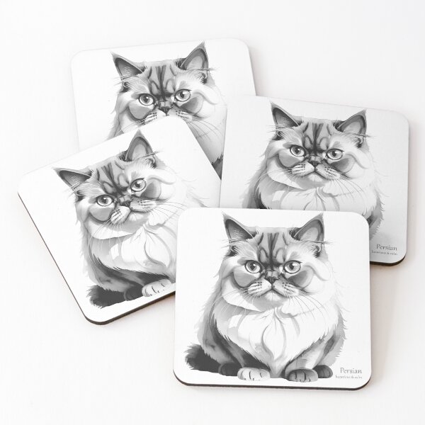 Item preview, Luxurious Persian Cat - Cat Watercolour designed and sold by PixelFixArt.