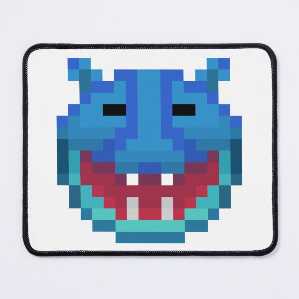 Item preview, Pixelated blue dragon face designed and sold by 16artypixels.