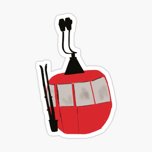 Item preview, Red Ski Lift Gondola designed and sold by pink-cowboy.