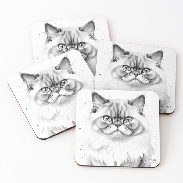 Item preview, Persian Majesty - Cat Watercolour designed and sold by PixelFixArt.