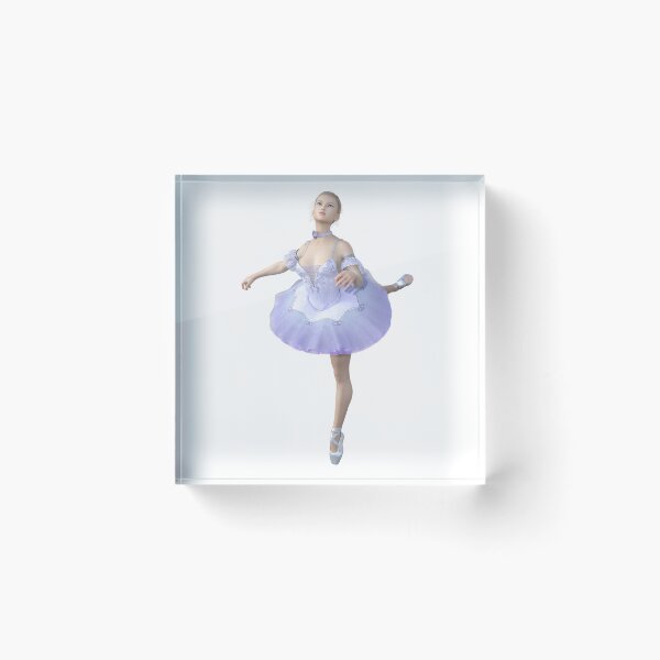 Item preview, Beautiful blonde ballerina on pointe in blue #08 designed and sold by AlluringVisions.