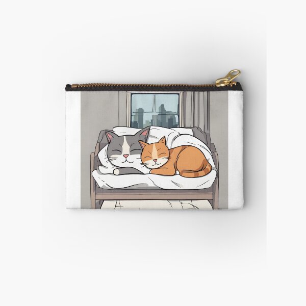 Item preview, 2 cats sleeping on the bed designed and sold by pig2u.