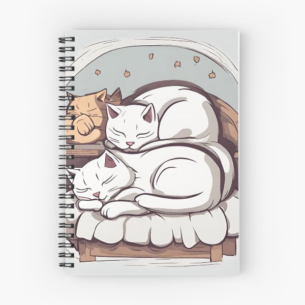 Item preview, 3 cats sleeping on the bed designed and sold by pig2u.
