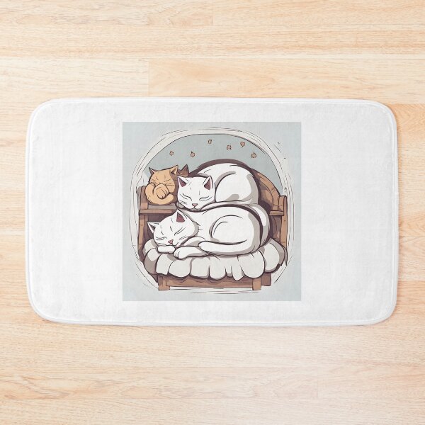 Item preview, 3 cats sleeping on the bed designed and sold by pig2u.