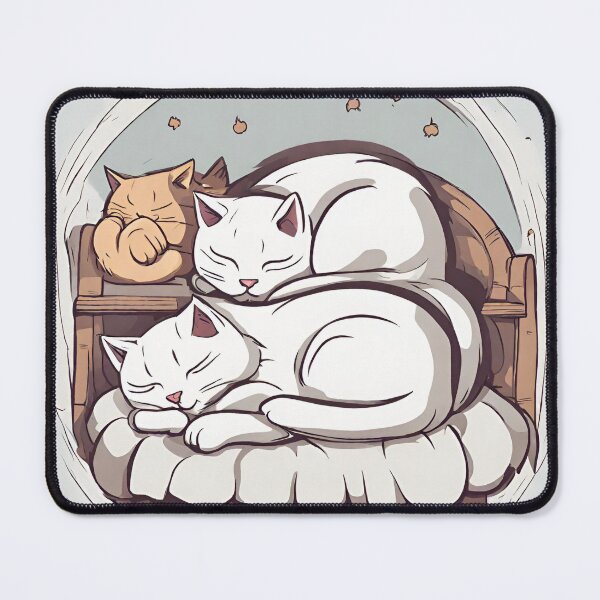 Item preview, 3 cats sleeping on the bed designed and sold by pig2u.