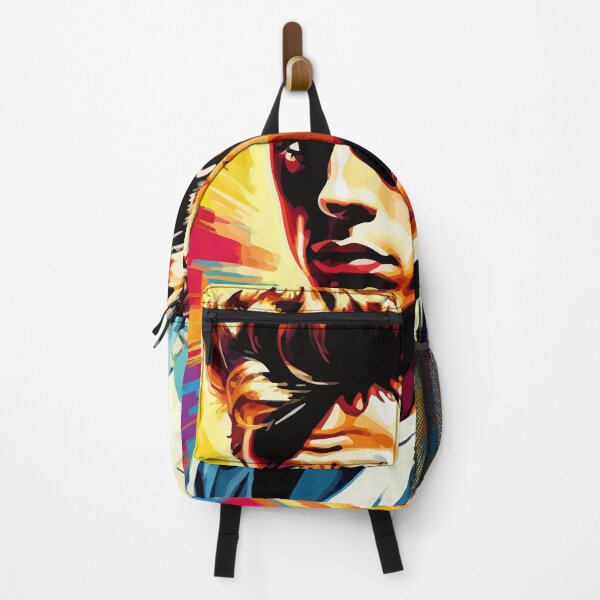 Item preview, James Dean portrait without text on colorful pop art background designed and sold by clon-dot-net.