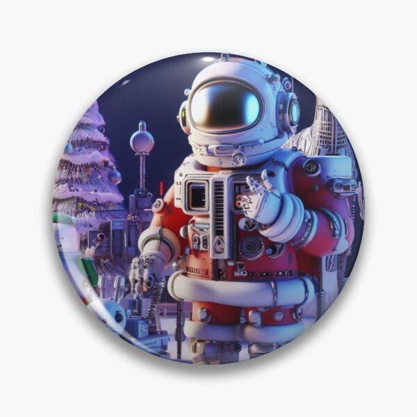 Item preview, futuristic santa claus, designed and sold by KICIART.