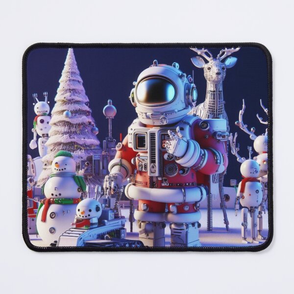 Item preview, futuristic santa claus, designed and sold by KICIART.