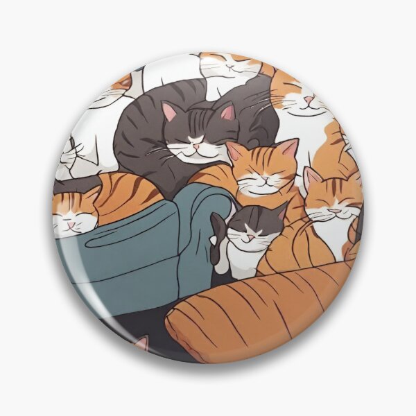Item preview, cats sleeping on the bed designed and sold by pig2u.
