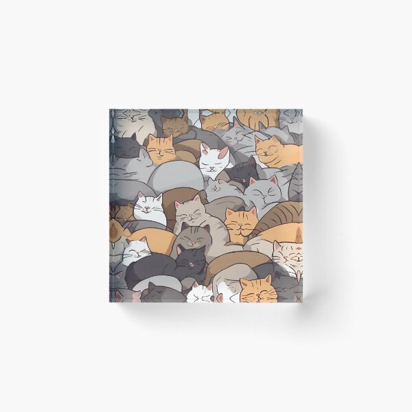 Item preview, cats sleeping  designed and sold by pig2u.