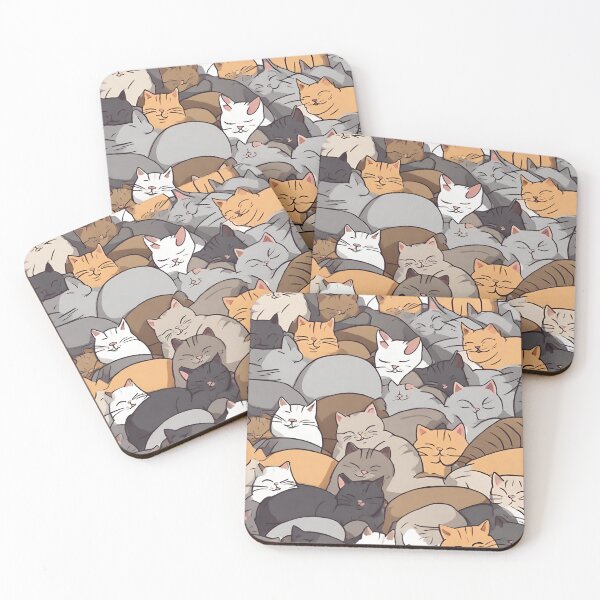 Item preview, cats sleeping  designed and sold by pig2u.