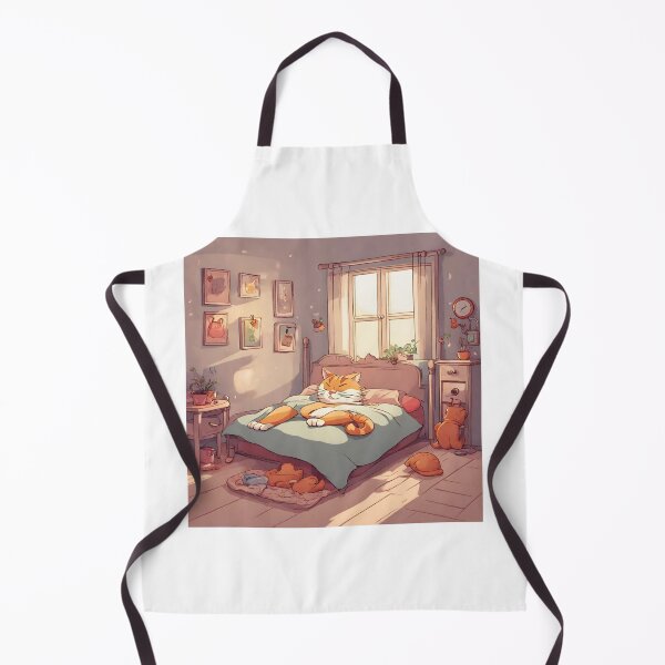 Item preview, cat sleeping on the bed designed and sold by pig2u.