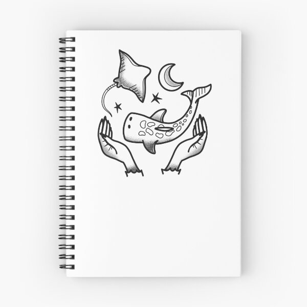 Item preview, Witchcore Boho Tattoo Hands, Whale shark and Stingray  designed and sold by jazzydevil.