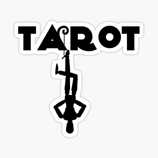 Tarot Hanged Man Fortune Teller Crystal Ball Palm Reader Sticker