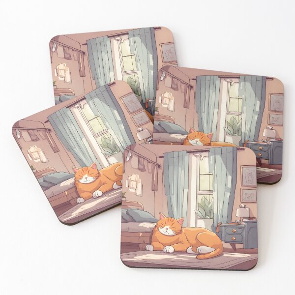 Item preview, cat sleeping  designed and sold by pig2u.