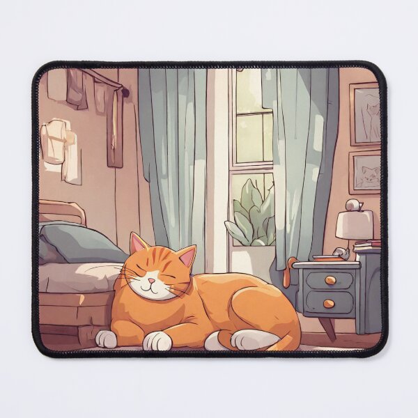 Item preview, cat sleeping  designed and sold by pig2u.