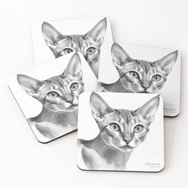 Item preview, Curious Abyssinian - Cat Watercolour designed and sold by PixelFixArt.