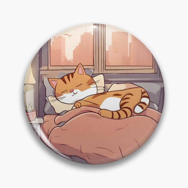 Item preview, cat sleeping  designed and sold by pig2u.