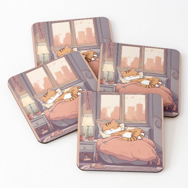 Item preview, cat sleeping  designed and sold by pig2u.