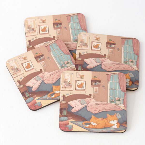 Item preview, cats sleeping  designed and sold by pig2u.
