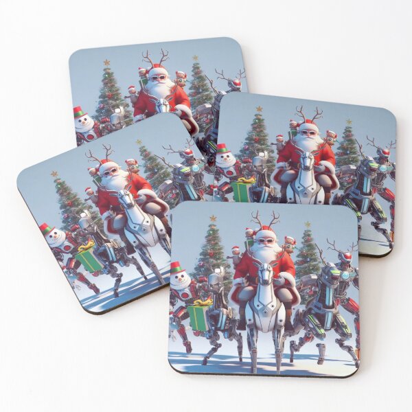 Item preview, futuristic santa claus, designed and sold by KICIART.