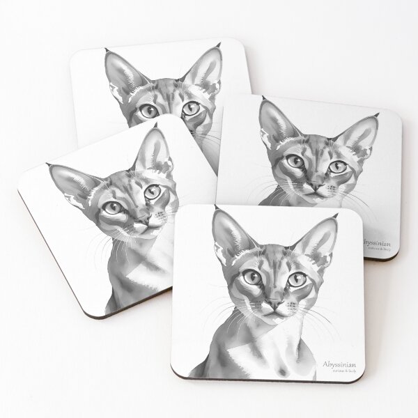 Item preview, Abyssinian - Watercolour Cat Print designed and sold by PixelFixArt.