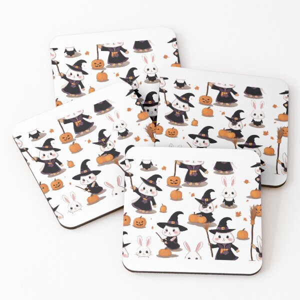 Item preview, Cute Bunnies Wearing Halloween Costumes designed and sold by dennaibz.
