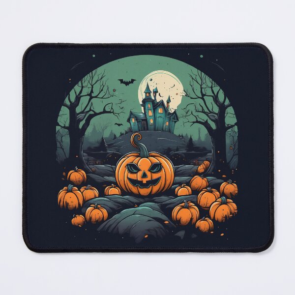 Item preview, Haunted Pumpkin Castle Halloween designed and sold by Bratak.