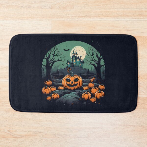 Item preview, Haunted Pumpkin Castle Halloween designed and sold by Bratak.