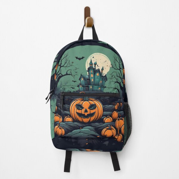 Item preview, Haunted Pumpkin Castle Halloween designed and sold by Bratak.