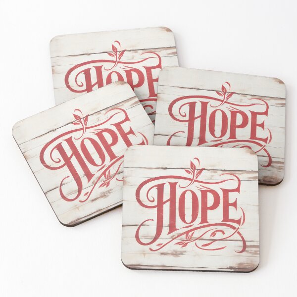 Item preview, HOPE sticker painted wood sign designed and sold by carlarmes.