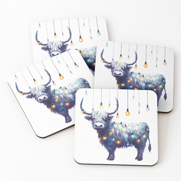 Item preview, highland cow cristmas designed and sold by tipitoes.
